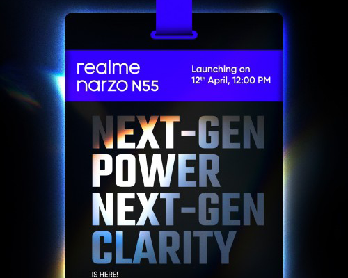 Realme حددت يوم 12 من أبريل للإعلان الرسمي عن Realme Narzo N55