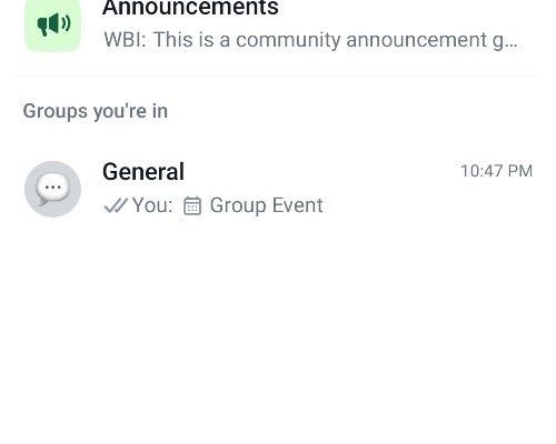 ‏WhatsApp يختبر تنظيمًا أكثر بساطة للأحداث على المحادثات الجماعية المجتمعية من خلال الأحداث المثبتة تلقائيًا