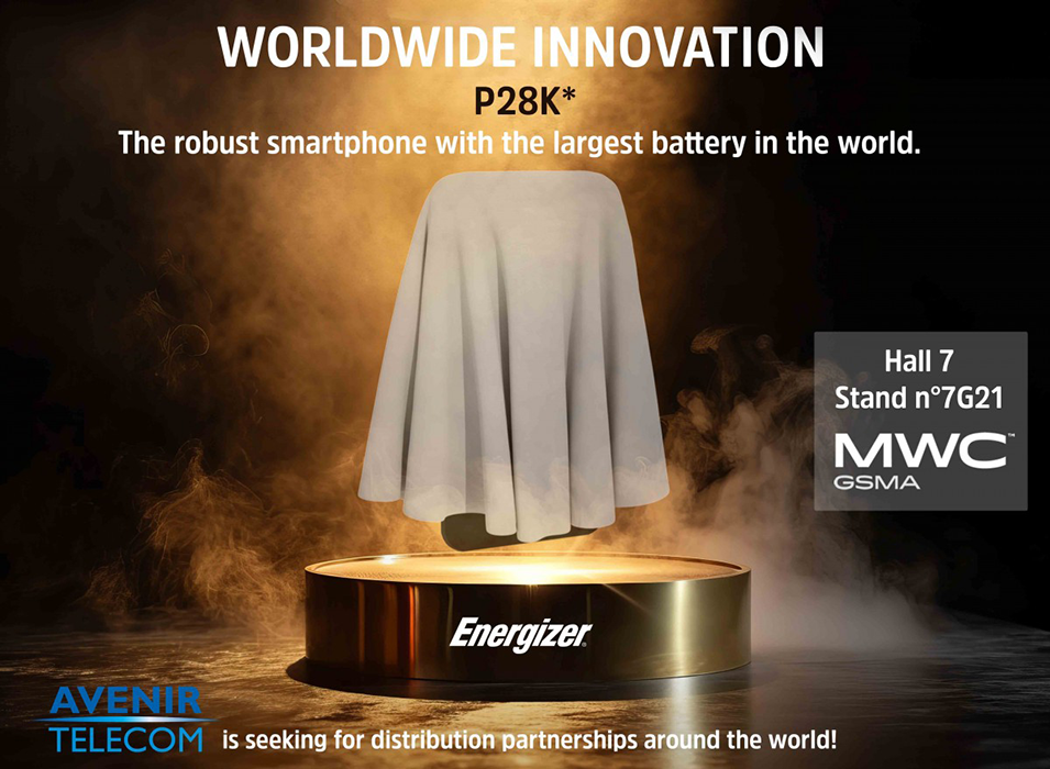 Energizer تستعد للكشف عن هاتف Energizer P28K بقدرة بطارية 28000 mAh في MWC 2024