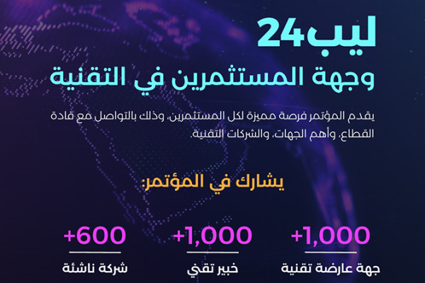 أهم المستثمرين بالتقنية يشاركون في النسخة الثالثة من ليب.. وجوائز تتعدى 1,000,000 دولار للشركات الناشئة