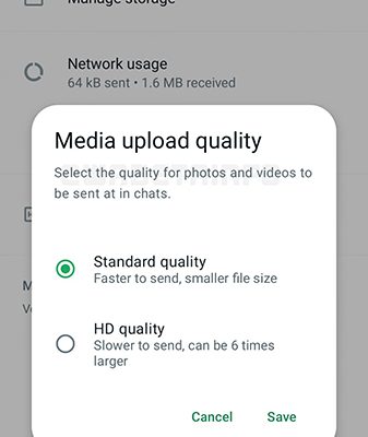 تطبيق WhatsApp يدعم الآن إرسال الصور ومقاطع الفيديو بدقة HD تلقائياً